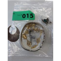 Bag of scrap silver, some diamonds, 48.10 grams