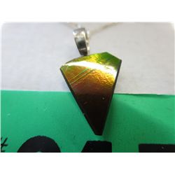 4.90 Carat free form Ammolite necklace