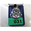 Image 2 : Large 2" sterling silver Buddha necklace