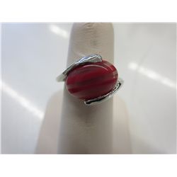 4 Ladies rings - genuine agate gemstones