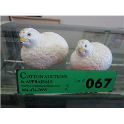 Aynsley Hand Painted QUAIL Salt & Pepper