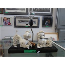 Vintage spaghetti poodle lamp