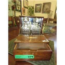 Antique tantless decanter set