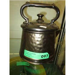 Vintage McCoy bronze luster cookie jar