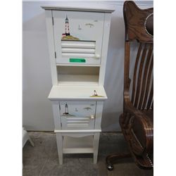 2 Painted cabinets - lighthouse design