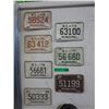 Image 1 : 7 BC motorcycle license plates