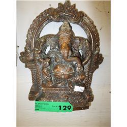 Molded Ganesh wall plaque