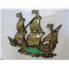 Image 1 : Brass ship wall plaque
