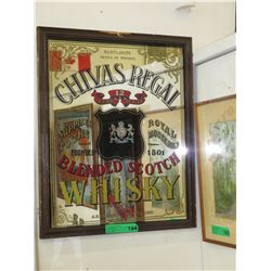 Chivas Regal advertising mirror