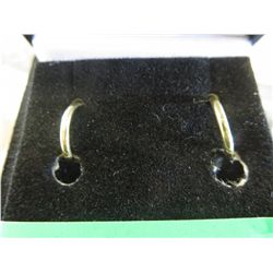 14KT yellow gold new hoop earrings