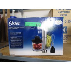Oster stainless steel hand blender & accessories