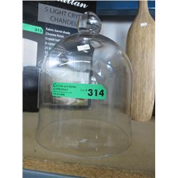 Clear glass dome lid