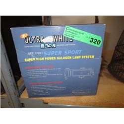 Box of ultra white halogen auto lamps