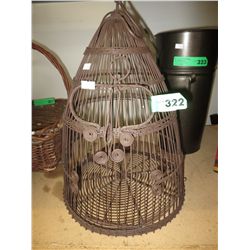 Decorative metal bird cage