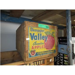 Vintage wooden apple box - Okanagan Valley
