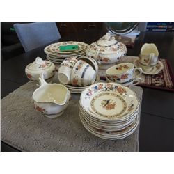 Vintage glazed ceramic dishes