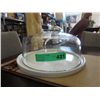 Image 1 : Ceramic tray with a glass dome lid