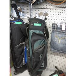 Golf bag and clubs, assorted makers