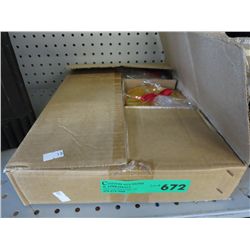 Case of patio candles in ceramic containers