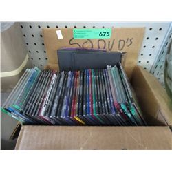 Box of DVDs, approx. 50