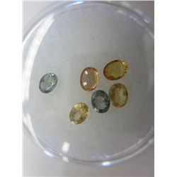 Oval-Cut Multi-Colour Genuine Sapphire Gemstones