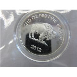 2012 Solid Silver Buffalo Coin