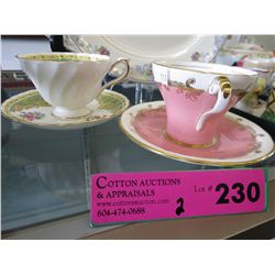 2 Aynsley teacup & saucer set