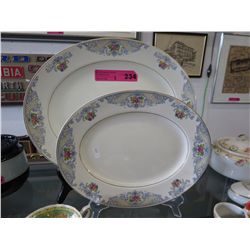 2 Matching china platters