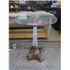 Image 1 : Glass top table with pressed glass column