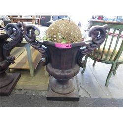 Large scale resin plant stand - urn style