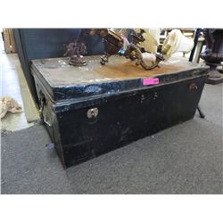 Vintage wooden trunk - 24" x 39" x 15"
