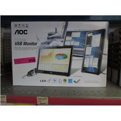 Portable USB monitor - AOC,  in box