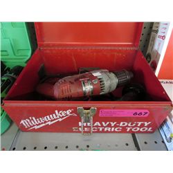 Milwaukee heavy duty electric drill, in box