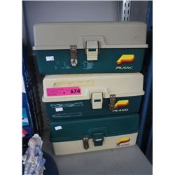 3 Tackle boxes - empty