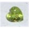 Image 1 : .75 CARAT PERIDOT HEART SHAPE CUT & FACETED *MINED IN ARIZONA!! GEMSTONE CAME OUT OF SAFE!!