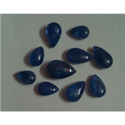 Natural African Tanzanite Loose 45.10 Ctw Pear Shape Cabochons