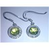 Image 1 : 4.220g Earring of Peridot and CZ Sterling 925 Silver