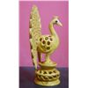 Image 2 : Decorative Wooden Peacock Statue Size: 4 inches