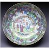 Image 1 : AN EXPORT PORCELAIN BASIN, well worked with a central figural reserve and a complimentary interio...