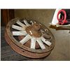 Image 1 : VINTAGE WHEEL - WOOD SPOKES - WITH METAL HUB