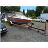 Image 2 : ****S.T.O.A - 1976 - 16' REINEL FIBRE GLASS BOAT & 2009 U-BUILT BOAT TRAILER (HAS PAPERS)- PAYABLE T