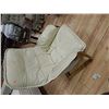 Image 1 : OAK FRAMED LEATHER LOUNGE CHAIR
