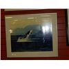 Image 1 : FRAMED WHALE PRINT - LONE ORCA