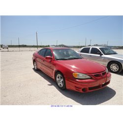 2001 - PONTIAC GRAND AM