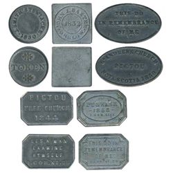 Communion token lot.