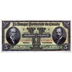 LA BANQUE PROVINCIALE du CANADA.