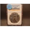 Image 1 : 2012-W  American Silver Eagle, .999 Fine Silver, 1 Troy Ounce, Graded by NGC, MS 70, Early Releases,