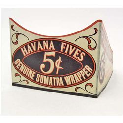 VINTAGE TIN LITHO HAVANA CIGAR STORE ADVERTISING DISPLAY