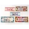 AFGHANISTAN AFGHANIS 5 PIECE UNCIRCULATED BANK NOTE SET