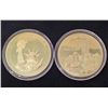 LIBERTY SEPT. 11 TWIN TOWERS NEW YORK NY GOLD CLAD COIN